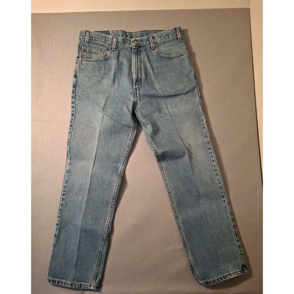 Vintage Levi's 505 Regular Fit Straight Leg Jeans Men's 38/30 Blue 1999 90s - Picture 1 of 15